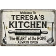 thumbnail image 1 of TERESA'S Kitchen Farmhouse Sign Gift 8x12 Metal 208120033057, 1 of 1