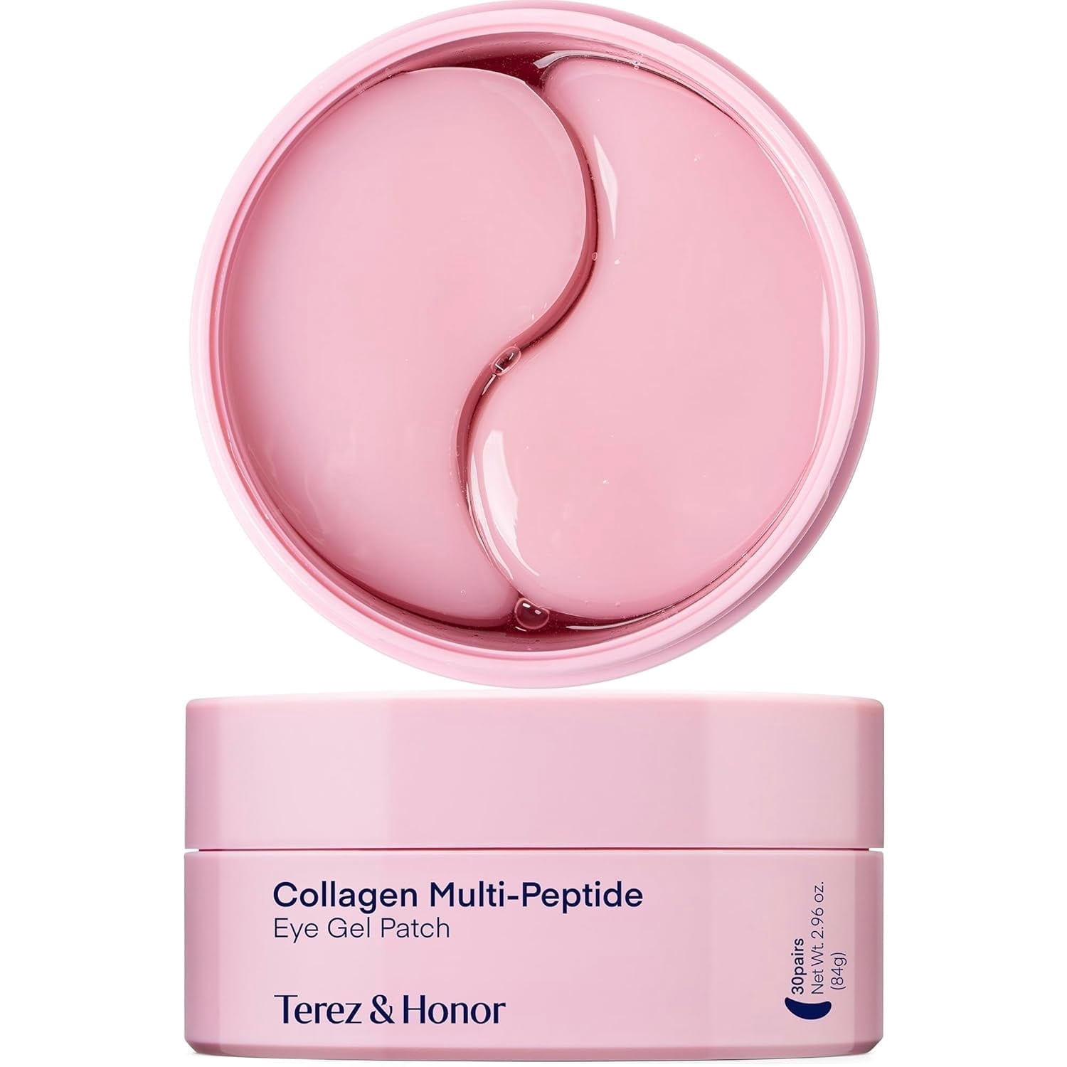 TEREZ & HONOR Peptide Collagen Under Eye Patches – Korean Firming, Hydrating & Brightening Hydrogel Masks for Puffy Eyes, Dark Circles & Fine Lines – Anti-Aging Eye Gel Pads, 60 Pairs