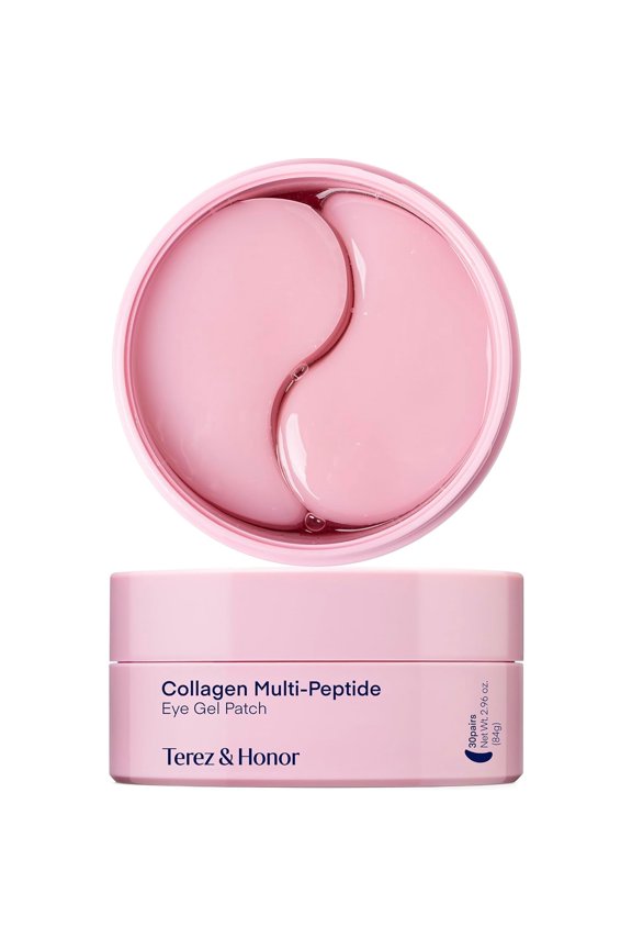 Peptide Collagen Under Eye Patches – Korean Firming, Hydrating & Brightening Hydrogel Masks for Puffy Eyes, Dark Circles & Fine Lines – Anti-Aging Eye Gel Pads, 60 Pairs