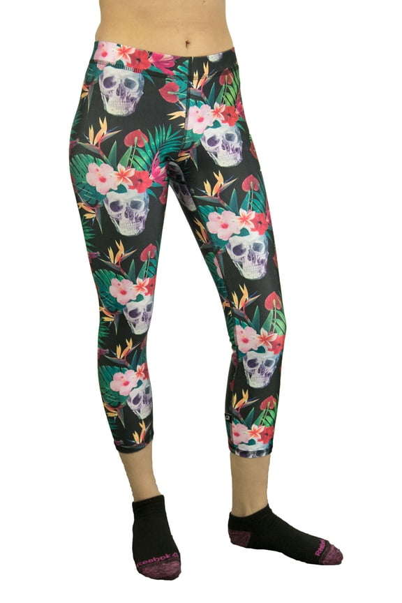 Women's Capri Performance Leggings, Killer Luau, X-Small