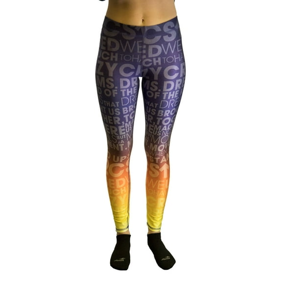 TEREZ Women's Performance Leggings, Stand Up To Cancer, Medium