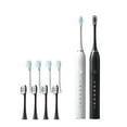 thumbnail image 1 of TERGAYEE 2-Pack Electric Toothbrush,Rechargeable Electric Toothbrush Soft Bristle Brush with 8 Brush Heads,6 Modes,3 Hours Charge for 100 Days, 1 of 9