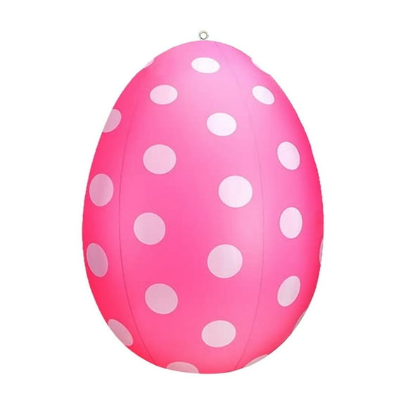 TERGAYEE 24 Inch Easter Colorful Egg Inflatable Outdoor Decoration,Colorful Eggs Inflatable Easter Eggs Ornaments for Easter Indoor Outdoor Blow Up Yard Garden Lawn Decor