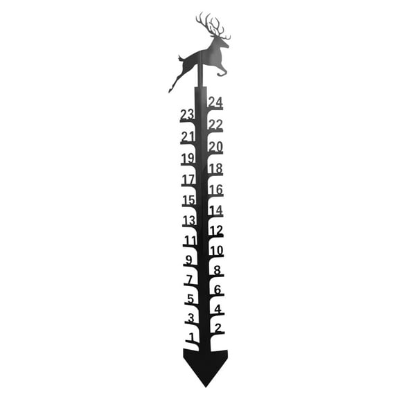TERGAYEE 24 Inch Snow Gauge Outdoor,Snowfall Measuring Stick Metal Snowflake Iron Art,Snowfall Measuring Gauge Snow Ruler,Snow Depth Measure Rod for Yard,Lawn,Garden and Christmas Decoration Gift