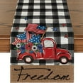 thumbnail image 1 of Vikakiooze 4th of July Decorations Table Runners,13x72 Inch Independence Day Holiday Kitchen Dining Table Decor for Indoor Outdoor Home Party Decoration, 1 of 5