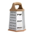 thumbnail image 1 of Vikakiooze 6 Sided Box Grater,Stainless Steel Manual Box Grater with Detachable Storage Container For Vegetables,Fruits,Cheese,Peeler Kitchen Gadget, 1 of 3