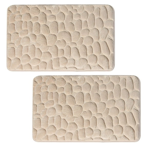 TERGAYEE Absorbent Floor Mat,Household Pebble Embossed Doorway Carpet,Door Mat Bathroom Simple Water-Absorbent Floor Mat,Bathroom Non-Slip Mat Floor Mat,For Living Room,Bedroom,Kitchen,Bathroom