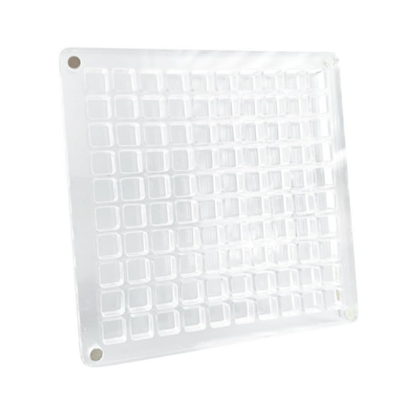 TERGAYEE Acrylic Magnetic Seashell Display Box,Transparent Acrylic Seashell Storage Box Display Box,Small Craft Organizers Container for Bead,Nail,Jewelry