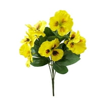 TERGAYEE Artificial Pansy Flowers,UV Resistant Fake Flowers Pansy Small Wild Flower Daisy For Home Wedding Garden Table Centerpieces Indoor Outdoor Decor Butterflys Flowers