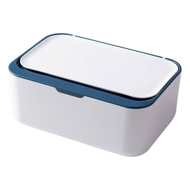 TERGAYEE Baby Wipes Dispenser,Wipe Holder With Lids Diaper Wipes Case For Bathroom Refillable Wipe Container With Sealing Design, Flushable Bathroom Storage Case Box