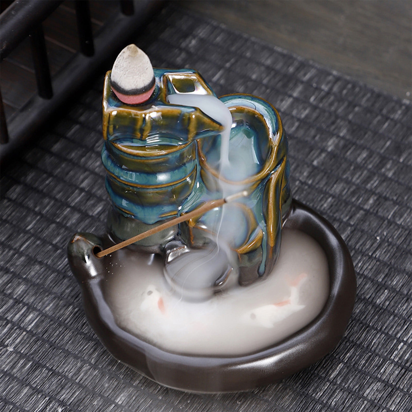 Waterfall Incense Burner, Ceramic Backflow Incense Burner Waterfall Incense Burner, Ceramic Backflow Incense Burner