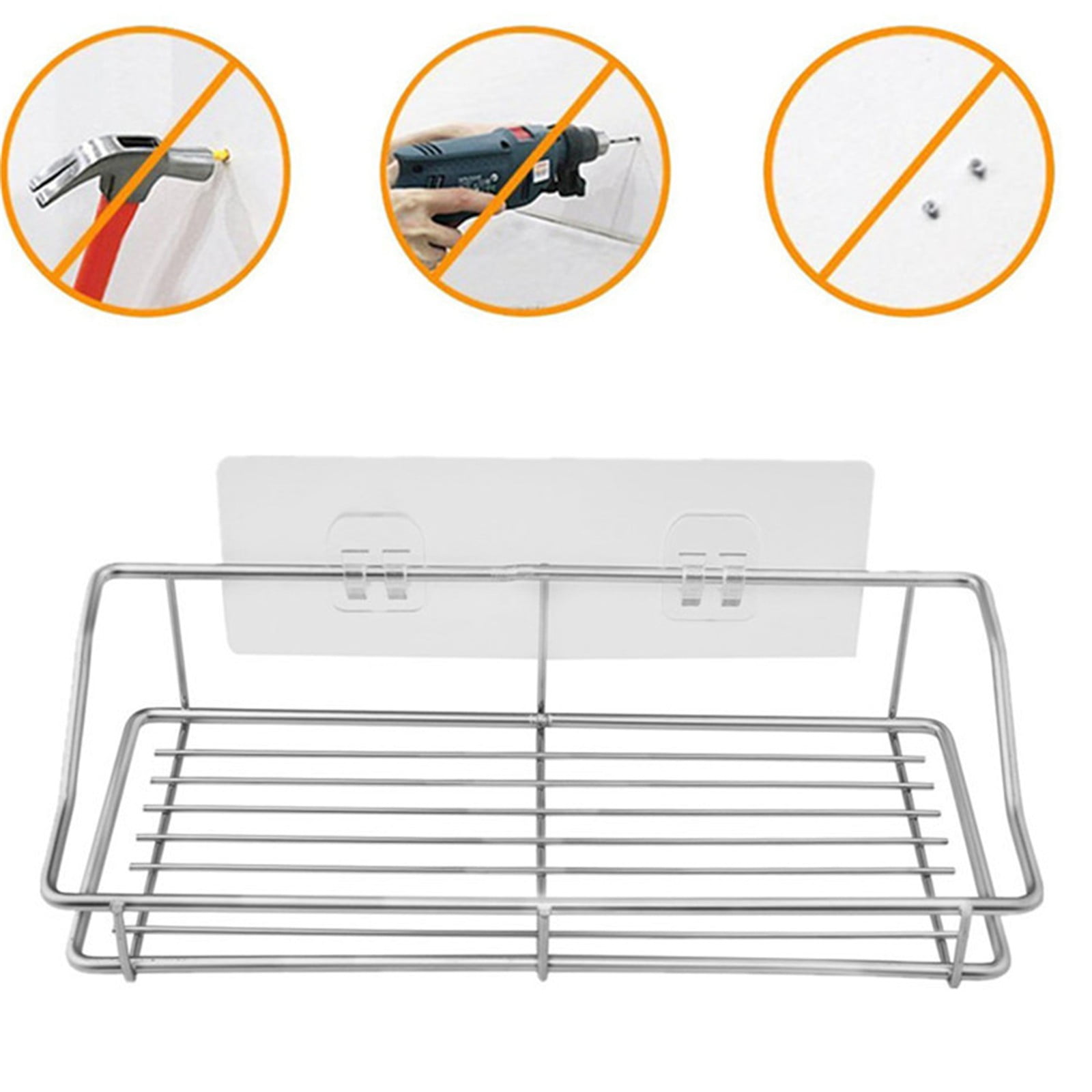 TERGAYEE Bathroom Shelf Organizer,Storage Rack Organizer Adhesive ...