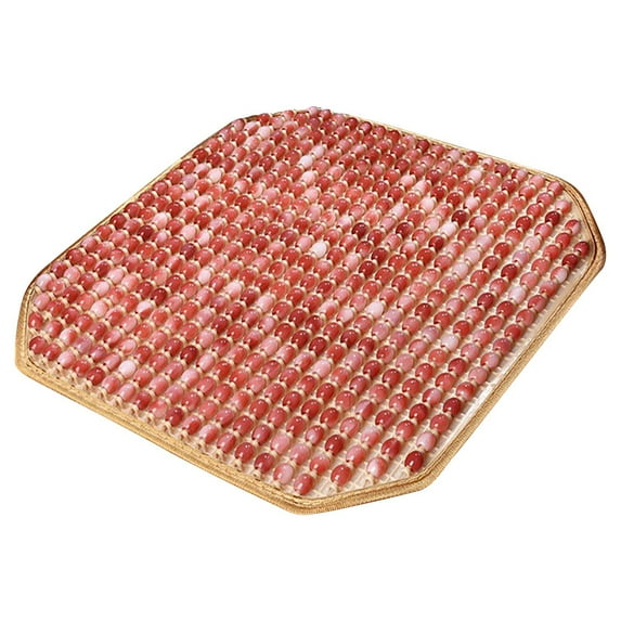 Vikakiooze Beaded Seat Covers for Cars,Beaded Seat Covers for Cars,16.5 inch Square Wood Beaded Car Seat Cover,Cooling Bead Car Seat Cover for Cars Truck Office Chair
