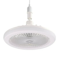 TERGAYEE Bladeless Ceiling Fan with Light,Low Profile Flush Mount Ceiling Fan E27 Socket,Modern Enclosed Ceiling Fan Remote & APP Control for Bedroom Kitchen