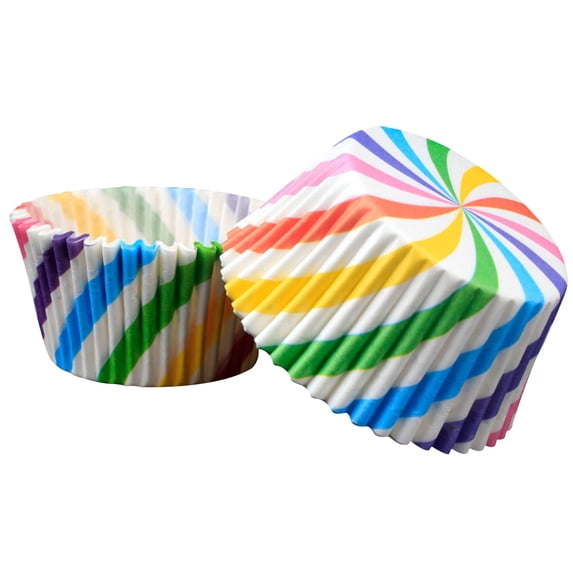 TERGAYEE Cake Paper Cups,Grease-Resistant Standard Natural Cupcake Liners 100 Counts,for celebration cupcake decorations,Easily Peels,Food Grade