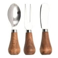 thumbnail image 1 of TERGAYEE Cheese Knives Set with Wooden Handle,Mini Steel Stainless Cheese knife set,Cheese Butter Spreader Knives for Kitchen,Perfect for Cheese Slicer and Butter Cutter, 1 of 9