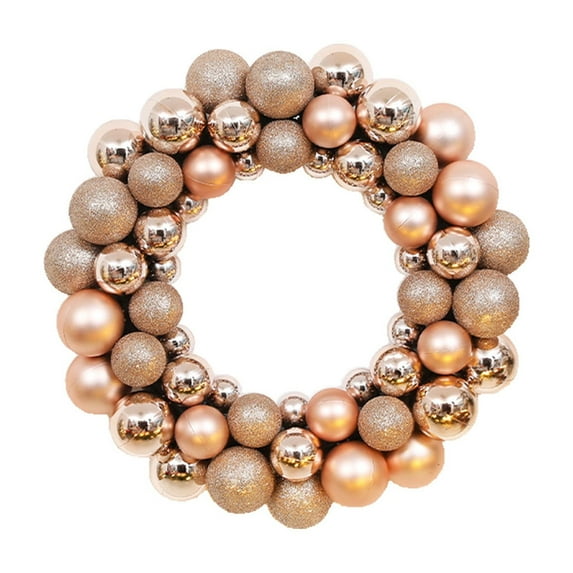 TERGAYEE Christmas Balls Ornaments Christmas Decorations Christmas Wreath Gold Red Scene Decoration Hanging