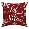 thumbnail image 1 of TERGAYEE Christmas Pillow Covers,Merry Christmas Pillow Cases Christmas Santa Snowman Throw Pillow Covers Red Xmas Holiday Pillow Covers Outdoor Couch Sofa Cushion Covers for Christmas, 1 of 2