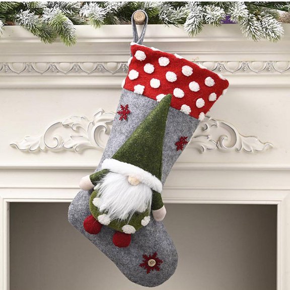 TERGAYEE Christmas Stockings Gift Bag Christmas Decorations Children's Candy Christmas Socks Christmas Decorations Christmas Party Supplies Greate to Create a Festive Atmosphere