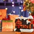 thumbnail image 1 of TERGAYEE Christmas Winter Village Houses Set LED Lighted DIY Christmas Figurines Christmas Miniature Resin Ornament Kits Christmas Cedar Bare Branch Tree Street Lamp Holiday Decor, 1 of 9