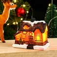 thumbnail image 1 of TERGAYEE Christmas Winter Village Houses Set LED Lighted DIY Christmas Figurines Christmas Miniature Resin Ornament Kits Christmas Cedar Bare Branch Tree Street Lamp Holiday Decor, 1 of 8