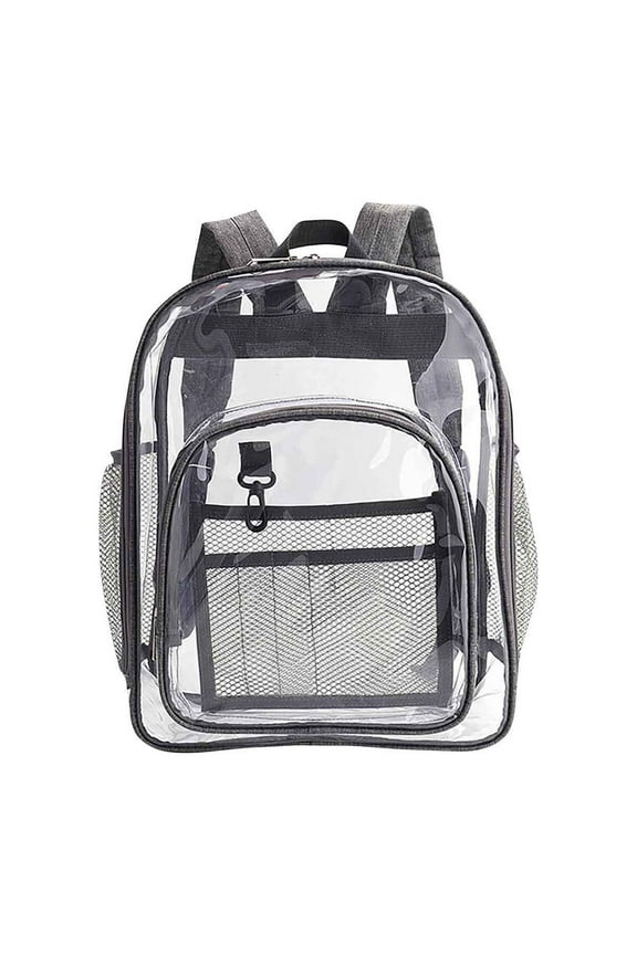 Clear Backpack,Large Clear Backpacks,Large Capacity Student Backpack for School PVC Transparent Bookbag for Students Work Stadium Travel