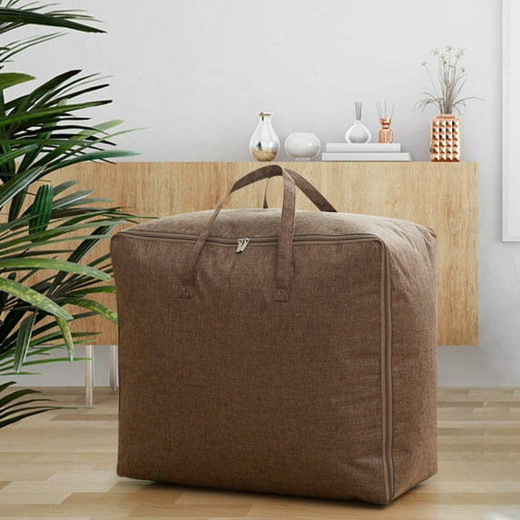 TERGAYEE Comforter Storage Bag,Zippered Storage,Clothes,Blankets with Reinforced Handles,Oversized Storage Bag for Packing Moving Supplies