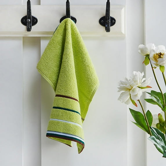 TERGAYEE Cotton Absorbent Hand Towels, Quick Drying Microfiber Coral Velvet Highly Towels Multipurpose for Hotel Bathroom Hand Towels 13.38x13.38Inch/34x34cm