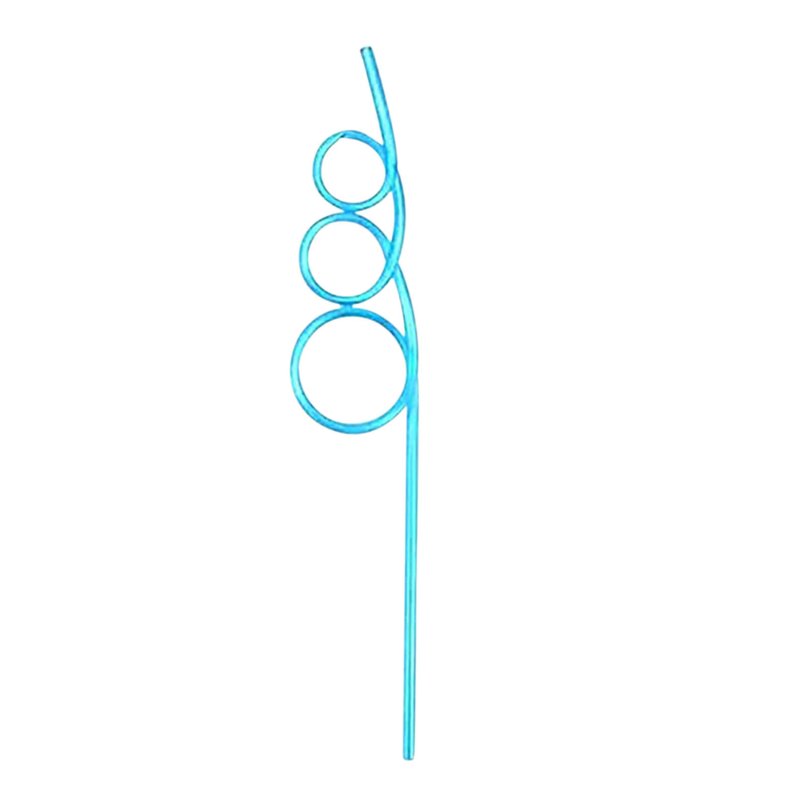 Fun 18-Pack Reusable Curly Straws - Colorful, Silly, Hard Plastic Drinking Straws For Parties, Kids, Picnics & More!
