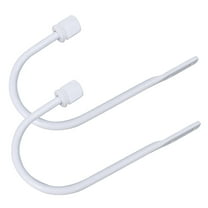 TERGAYEE Curtain Tieback Hooks,Simple Vintage Style U-Shaped Wall Mounted Curtain Hook Drapery Tieback Metal Decorative Window Draperies Holder