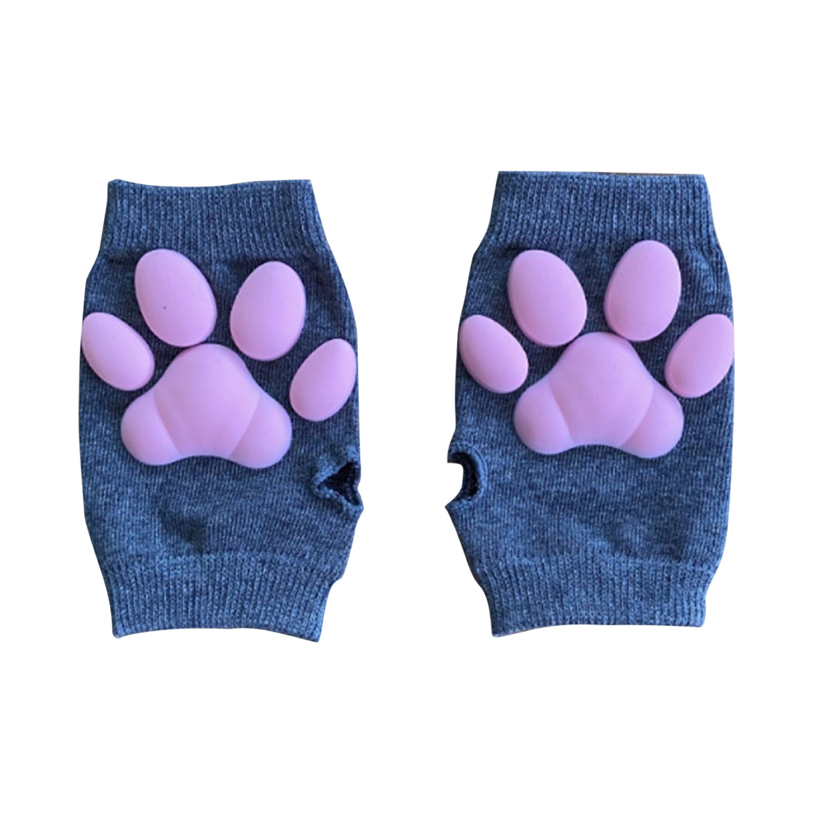TERGAYEE Cute Cat Paw Mittens Gloves,3D Three-dimensional Meat Pad
