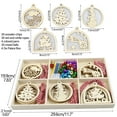 thumbnail image 1 of TERGAYEE DIY Christmas Wooden Ornaments,Christmas Crafts for Kids,DIY Christmas Ornaments Wood Kit with Bells,Colored Markers and Ropes for DIY Craft Making and Christmas Tree Ornaments, 1 of 5