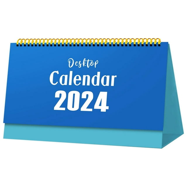TERGAYEE Desk Calendar 2024,Standing Flip 2024 Desktop Calendar,Annual