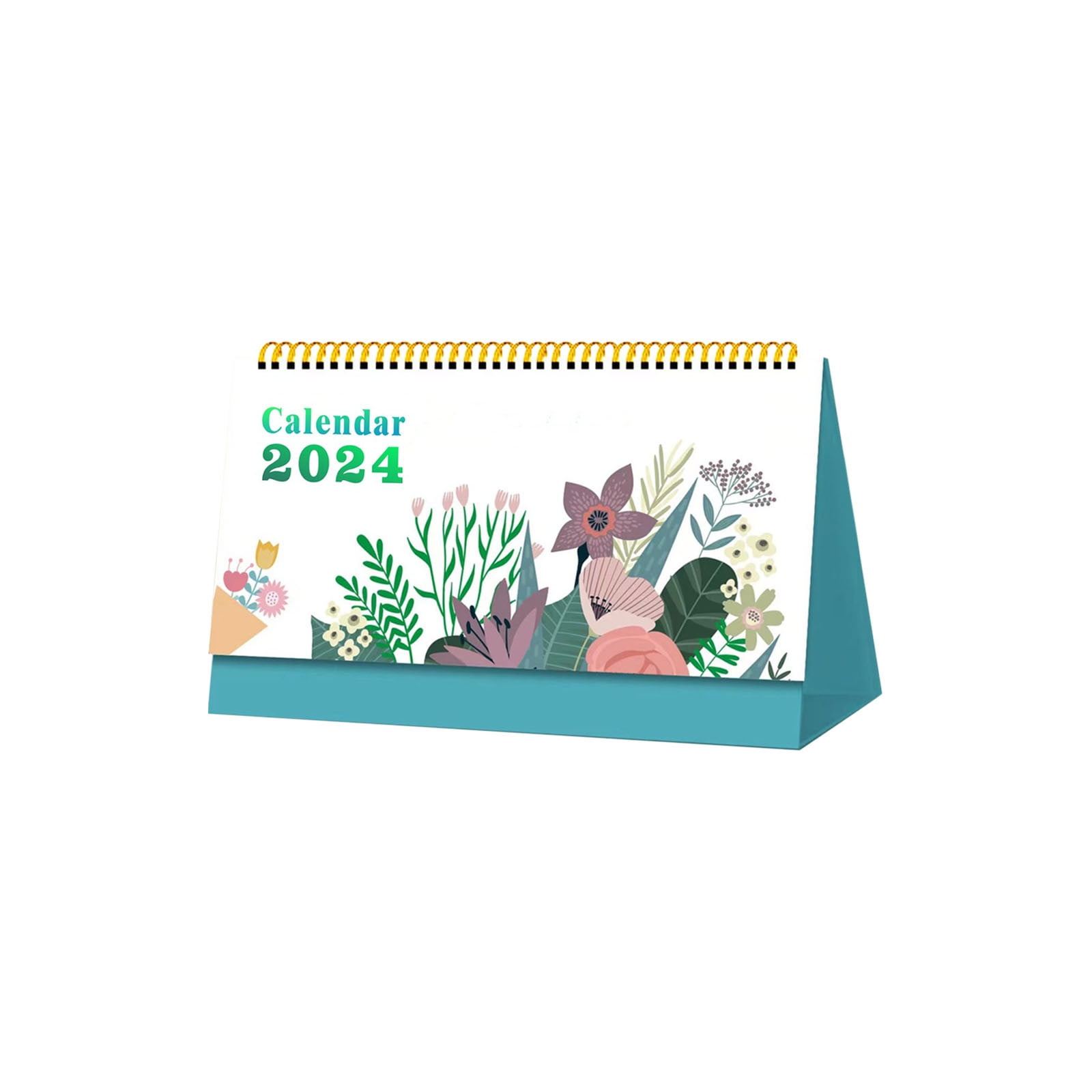 TERGAYEE Desk Calendar 2024,Standing Flip 2024 Desktop Calendar,Annual