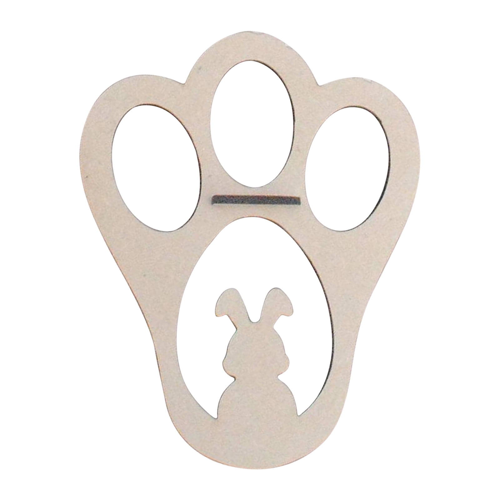 TERGAYEE Easter Bunny Tracks Stencil,Wooden Stencil for Easter Bunny