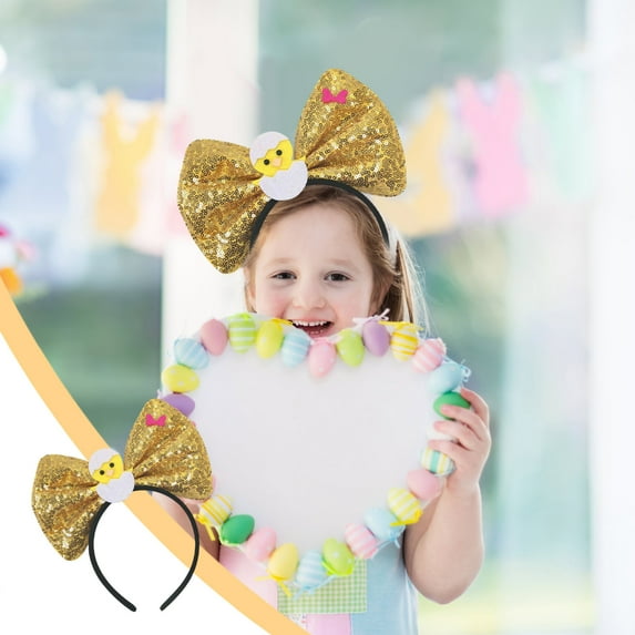 TERGAYEE Easter Decorations Easter Kids Holiday Dress Up Party Hair Bands Headbands Party Dress Up Bunnys Ears Headpieces