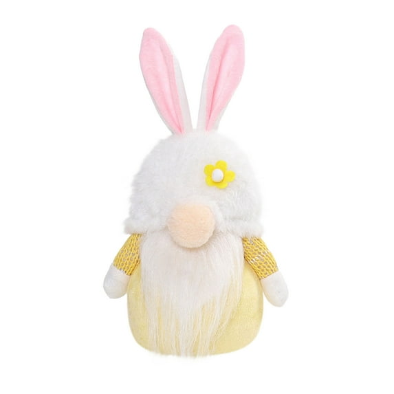 TERGAYEE Easter Gnomes Decorations,Light Up Bunny Gnomes Plush Dolls,Spring Gnomes Plush Rabbit Gnomes Birthday Gift for Girl Women Kids,Spring Decoration