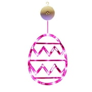 TERGAYEE Easter Window Lights,Easter Egg Lights with Suction Cups Battery Operated Pastel Lights for Indoor Home Window Decor