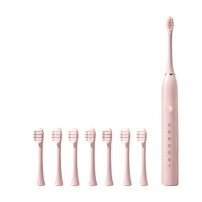TERGAYEE Electric Toothbrush with 8 Brush Heads,IPX7 Rechargeable Toothbrush with 6 Mode,Portable Fast USB Rechargeable Power,Sound Wave Soft Bristle Brush