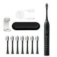 thumbnail image 1 of TERGAYEE Electric Toothbrush with 8 Brush Heads,IPX7 Rechargeable Toothbrush with 6 Mode,Portable Fast USB Rechargeable Power,Sound Wave Soft Bristle Brush, 1 of 9