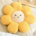 thumbnail image 1 of TERGAYEE Flower Throw Pillow, Soft Yellow 17.71" Flower Pillow for Home Decor, Cute Flower Shaped Floor Pillow Aesthetic Flower Plush Decorative Pillows for Bed Sofa Couch, 1 of 6