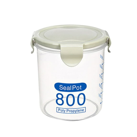 TERGAYEE Food Storage Containers,Airtight Cans Plastic Storage Boxes Stackable Food Storage Boxes Kitchen Refrigerator Storage Tanks