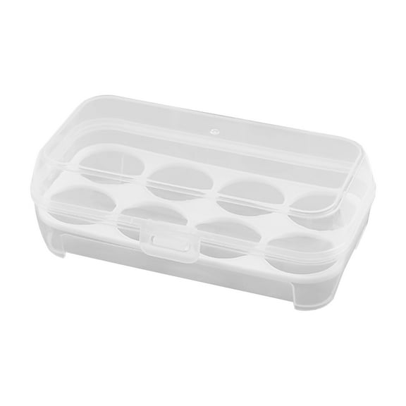 TERGAYEE Grids Egg Holders,Plastic Egg Storage Box Leakproof Shockproof Protection,Egg Organizer Box for Home Kitchen Outdoor Picnic Hiking Storage