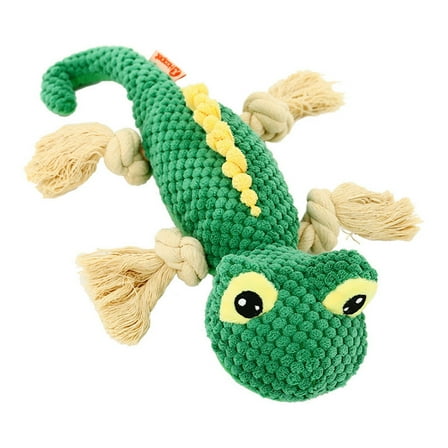 TERGAYEE Halloween Dog Toys - Cute Knotted Imitation Lizard Toy, Durable Plush Puppy Teething Toys with Knot for Small Dogs, Halloween Dog Gift