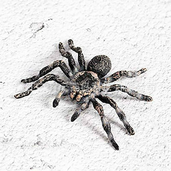 TERGAYEE Halloween Spider Decor Small Realistic Spider Props Scary Plastic Fake Spiders Figures Halloween Party Supplies Halloween Prank Props