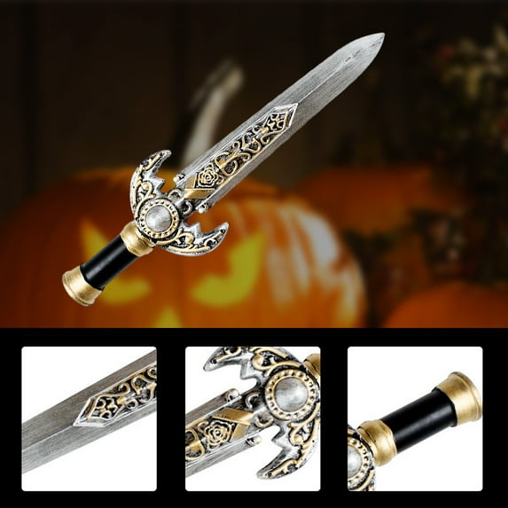 TERGAYEE Halloween Sword Hatchet Foam Sword Prop Weapons Metals Look Lumberjack Props For Halloween Costume Party Decorations Funny Horror Party Prop Holiday Decor