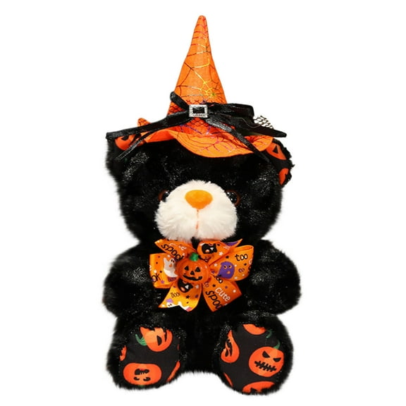 TERGAYEE Halloween Teddy Bear Plush Toys, Doll Hat Wearing Bear Dolls Soft and Comfortable Plush Toys, Suitable as Christmas Gifts Halloween Gifts Kids Toys