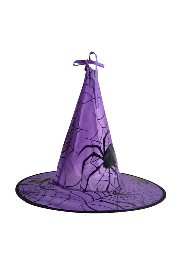 Halloween Witch Hat Hanging Ornament,Wall Decoration Party Supplies, spider and web, Prom Decor, Kids Adult Party Prom Dress Up Witch Hat, Halloween Decor
