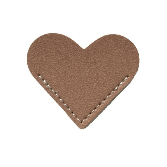 TERGAYEE Handmade Bookmarks,Handcrated Leather Heart Bookmark Page Corner Leather Bookmark,Book Marker for Bookworm Book Lover Gifts