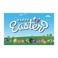 thumbnail image 1 of TERGAYEE Happy Easter Party Backdrop Banner,Spring Easter Rabbit Colorful Eggs Sign Yard Photo Background Bunny Photography for Easter Party Decoration, 1 of 4